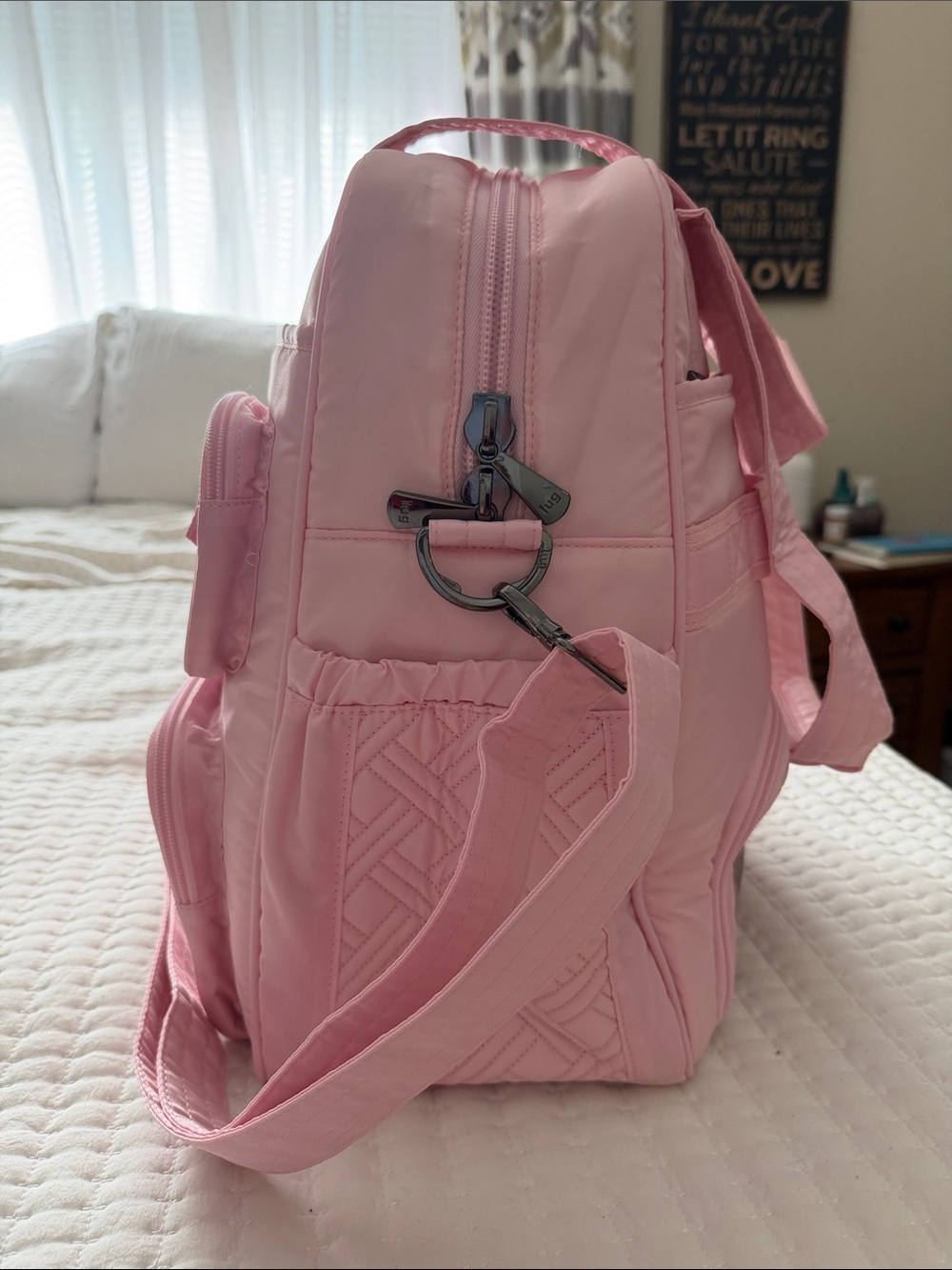 lug Bubble Pink Puddle Jumper Overnight Tote - Picture 3 of 8